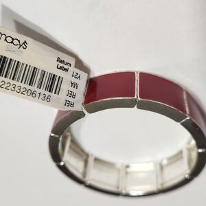 NWT Charter Club Red Stretchy Bracelet